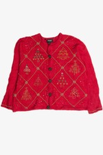 Vintage Red Ugly Christmas Cardigan 59999