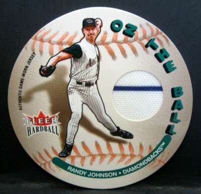 RANDY JOHNSON 2003 FLEER HARDBALL 2CLR JERSEY PATCH CARD!DIAMONDBACKS P RC GOAT
