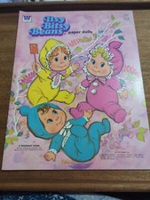 ORIGINAL VINTAGE 1975 ITSY BITSY BEANS PAPER DOLLS UNCUT Fabulous Condition 