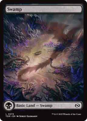 FOIL Swamp Basic land (274) - MtG Tarkir Dragonstorm NM | eBay