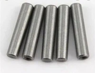 QUALWARE Dowel Pin 3/8" x 2" Steel Dowel Pin, Alloy Steel (Plain) Hardened (5 pcs).