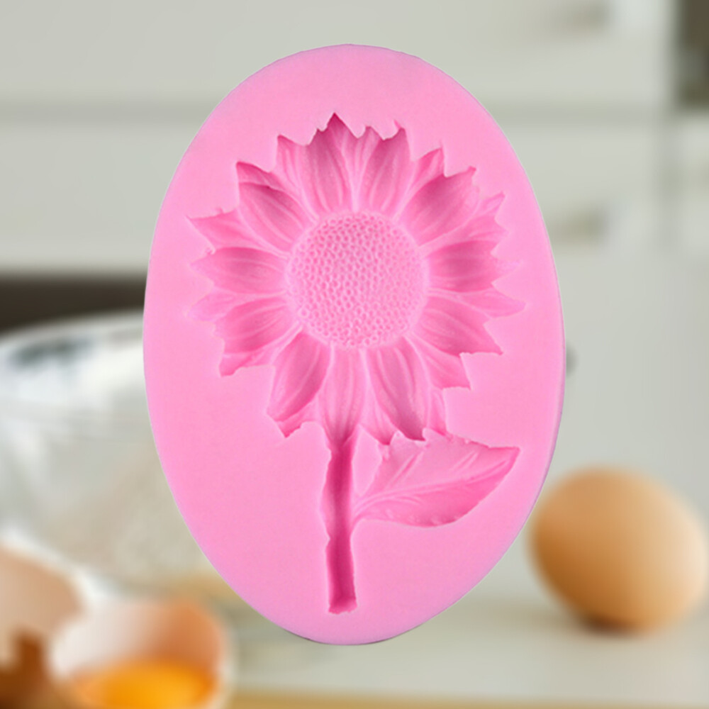 Heart-Shaped Silicone Molds for Chocolate Flower Mousse & Muffins