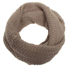 Women’s Winter Infinity Scarf Knit Cowl Metallic Knit Cute Warm Ladies Neck Wrap