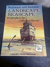 WALTER FOSTER - 148 TECHNIQUE  TEXTURES LANDSCAPE SEASCAPE VINTAGE