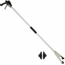 EZ Reacher 48" Pick Up Tool with Pair of Rubber Gripper Cups (Bundle - 2 Items)