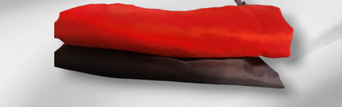 Barber / salon capes lot of 2 red and black