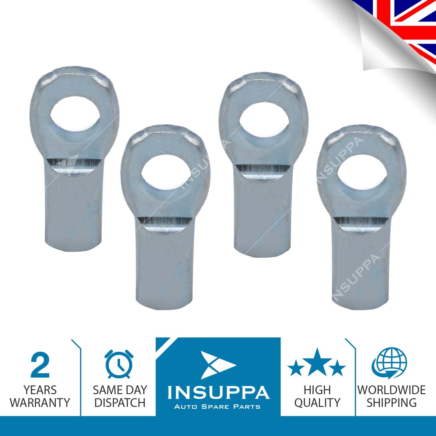 Eyelet M8 Thread Gas Strut Joint End Fittings Female 32mm Long 8mm Hole 4pcs eBay