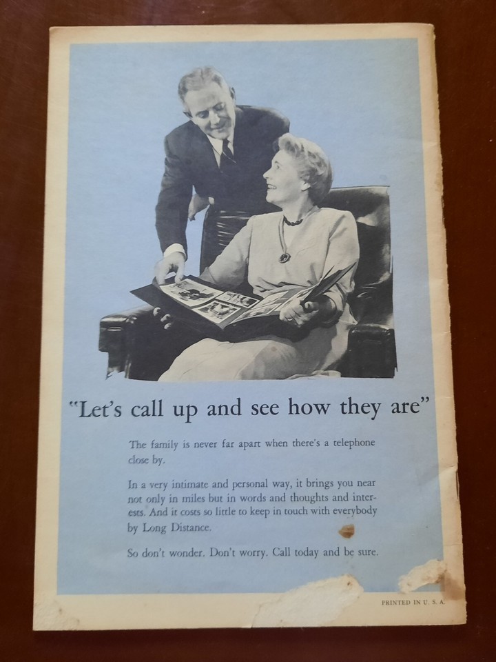 Wisconsin Bell System 1955 Telephone Almanac, Wisconsin Telephone Company, Bell Telephone ...