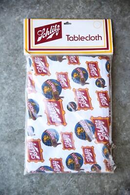 Schlitz Beer Tablecloth Bar Pub Table countertop cover Vintage Advertising NEW