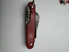 Vintage Colonial Prov USA MOUNTAIN GUIDE RED Pocket Knife Multi Tool