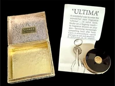 Revlon Ultima II Mini Parfum Enamel Compact Vintage in Original Box USA