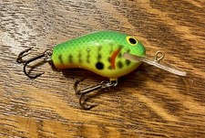 Vintage Bagley Diving Bitty B DHB1-6C9 Excellent USA Made Brass Wire Bass Lure