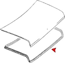 Dichtung Kofferraum Heckdeckel Kofferraumdichtung Gummi f&uuml;r Mercedes W126.