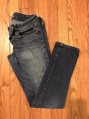 Womens American Eagle Skinny Jeans Medium Wash Size 2