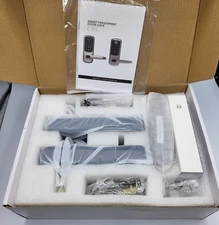 Alexa Door Locks for Front Door, Gimkok 6-in-1 Keyless Voice Control, APP, Black