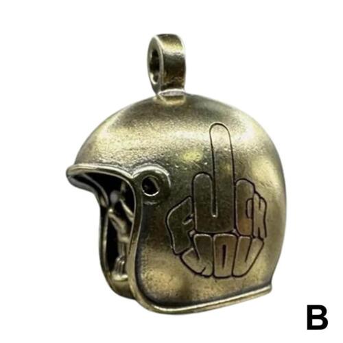 Teschio Motociclista Campana Portachiavi Accessori Regalo - Foto 14 di 15