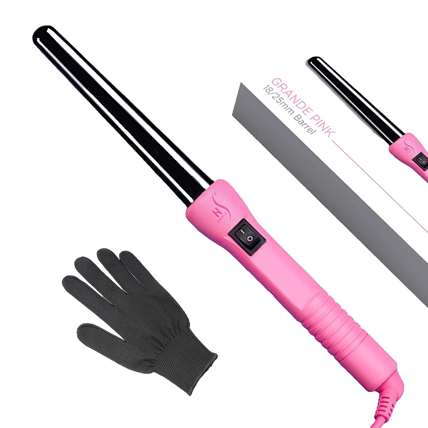 HerStyler Curly Hair Ceramic Hair Curling & Straightening Irons