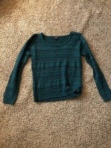 green sparkle sweater