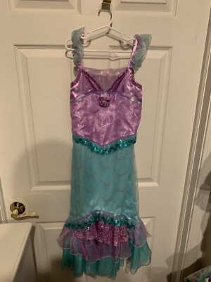 Disney Store Ariel Little Mermaid Costume Child Size Large 9/10