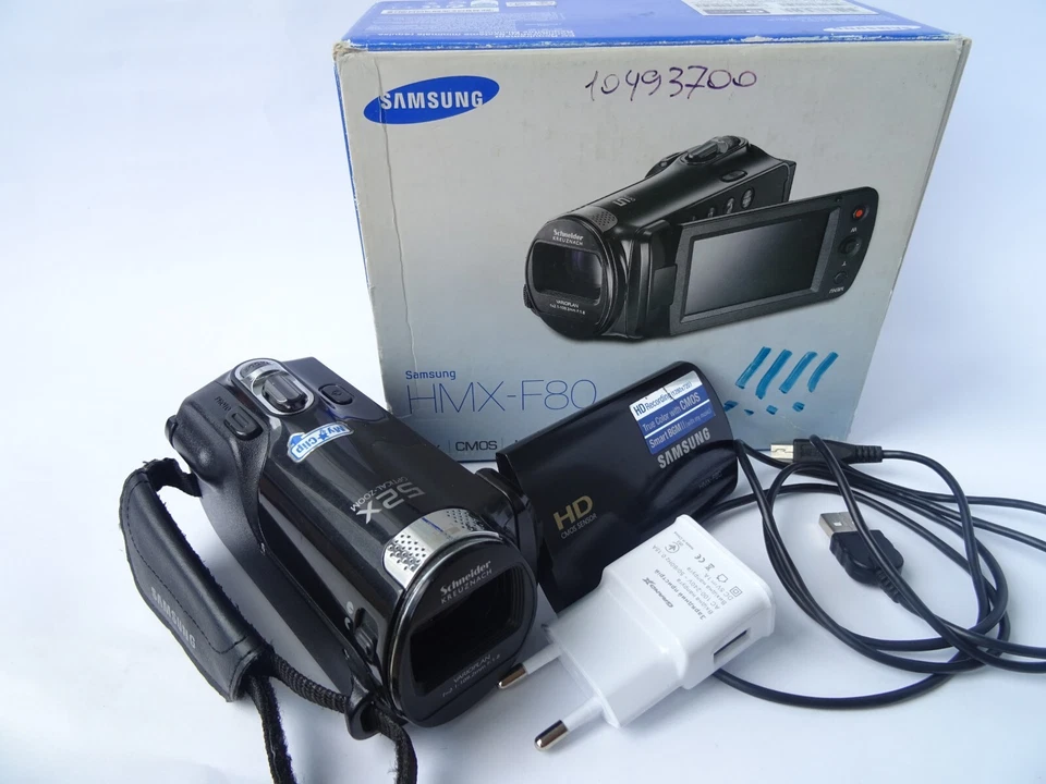 Samsung HMX-F80 720p HD Flash Media Camcorder W/ Box & Cables Tested - Image 2 of 4