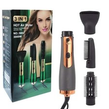 Spazzola Modellante Ad Aria Calda 3 IN 1 Asciuga Capelli Phon Acconciatura Top