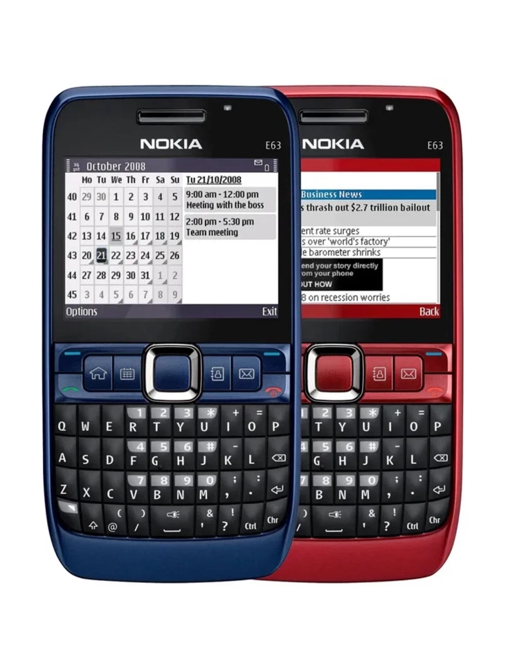 Nokia E63 Worldwide Unlocked Mobile Keypad Cellphone Wifi 3G Camera 2MP Mp3 - Image 2 of 2