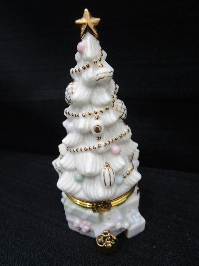 Lenox Treasures - Gold Club Christmas Tree - Treasure Box | eBay