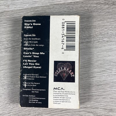 When She Goes［カセット］ She's Gone [Single] by Steelheart (Cassette, Jul-1991, MCA) for