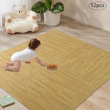 12PC Foam Mat Floor Tiles Interlocking EVA Foam Padding Kids Soft Floor Play Mat