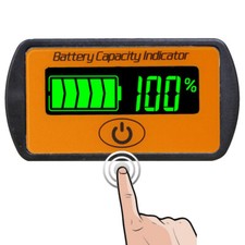 12V/24V Touch-Type Adjustable Indicator LCD Battery Capacity Voltmeter Tester