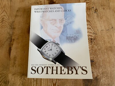 SOTHEBY´S revista de subastas - Important Watches, Wristwatches and Clocks 2000