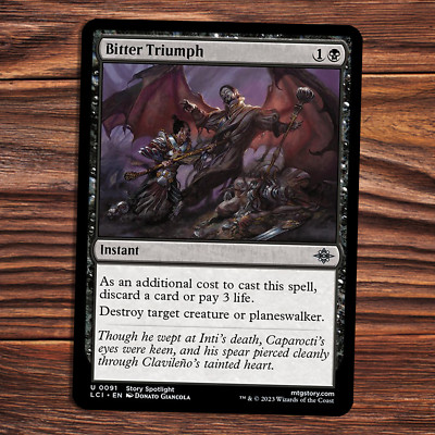 Bitter Triumph - NM - Lost Caverns of Ixalan - MTG | eBay