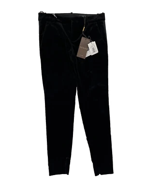 Pantalon de smoking Gucci en velours noir pour femme IT 40 UK 8 - Photo 1/3