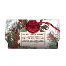 Michel Design Works Large 8.7 oz Artisanal Bar Bath Soap Winter Woodland