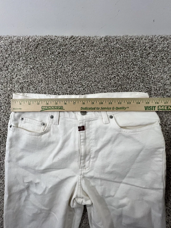 Ralph Lauren Polo Jeans Co Pants Womens Size 8 White Logo Flag Tag Vintage 90's - Image 4 of 4