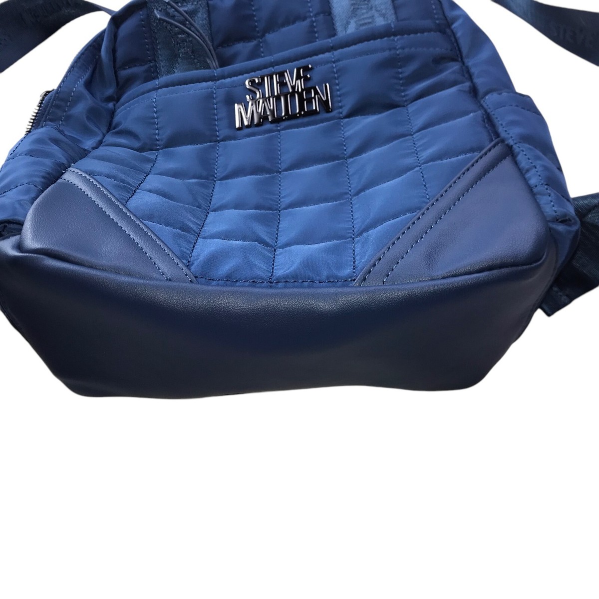 New Steve Madded Blue Quilted Backpack Bag NWOT Madden NYC Women main image 4