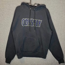 Hanes Hoodie Men's Medium Black Embellished Amanda Bedazzled Outdoor 