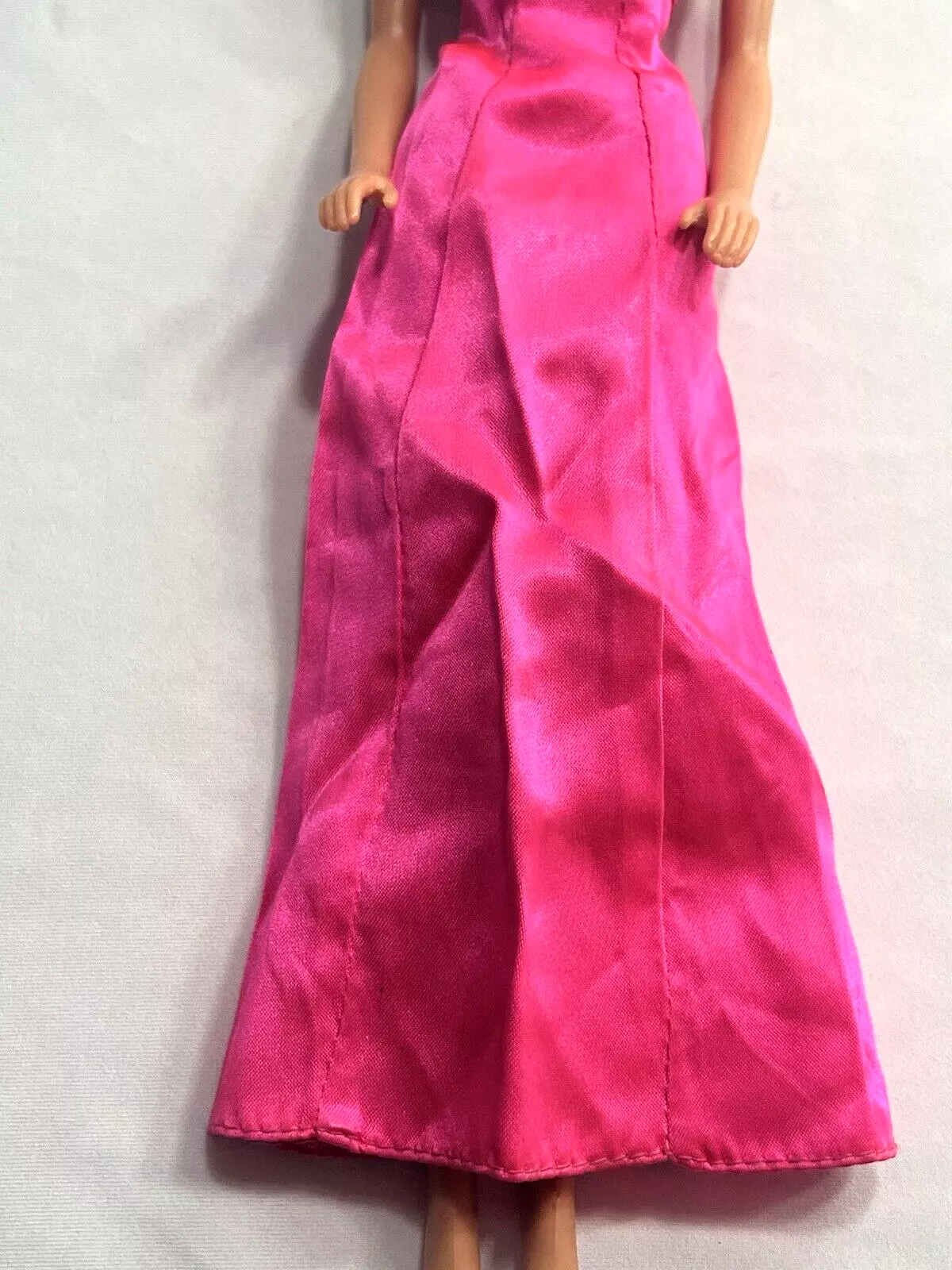  vintage 1970's barbie fashion clone satin night gown negligee exc 