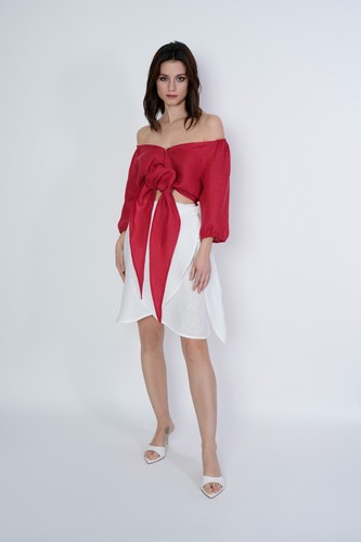 1stAmerican Bolero de Mujer 100% Puro Lino Made IN Italy Top con Botón - Imagen 24 de 28