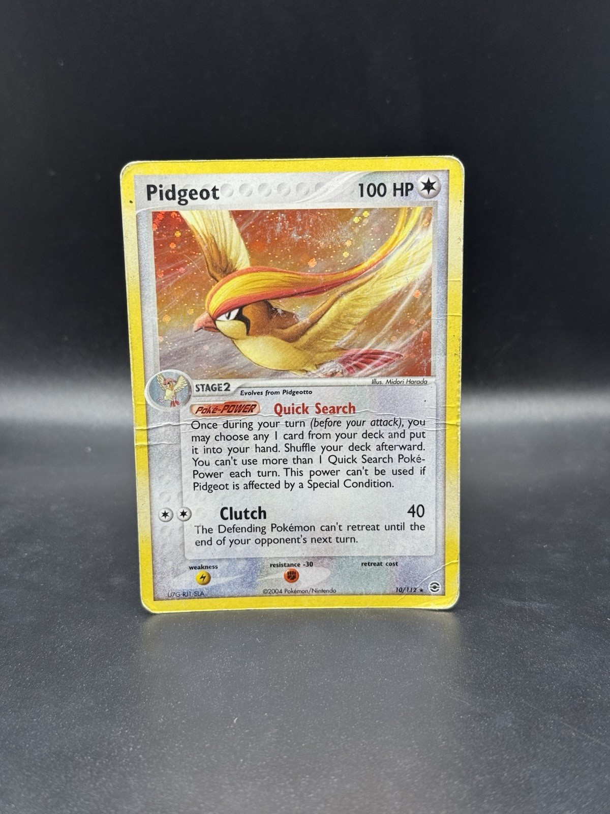 Pidgeot 10/112 EX FireRed & LeafGreen Holo Pokemon TCG