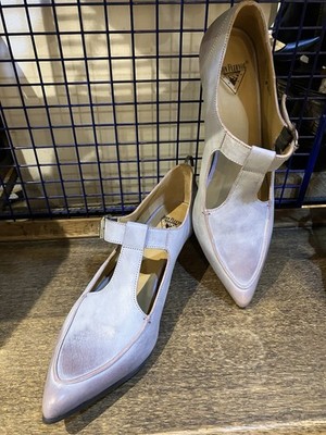 JOHN FLUEVOG MIKAYLA DAMEN LILA LEDER SCHUHE GR. 10,5 US 8,5 UK 42,5 EUR NEU