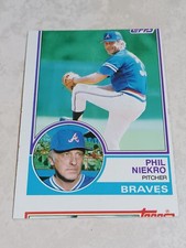 1983 Topps Baseball Phil Niekro #410 **Error Card**