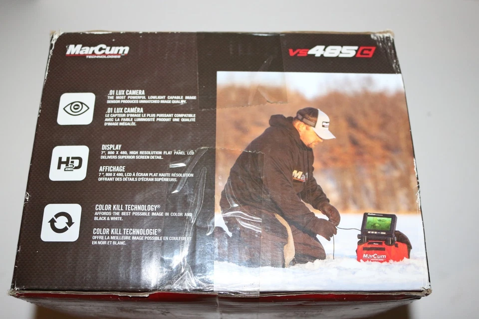 Câmera de pesca subaquática MarCum VS485C lacrada de fábrica pesca no gelo - Imagem 3 de 4