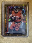Bo Nix 2025 Topps Chrome Gold Lava On Card Auto 30/50 SP