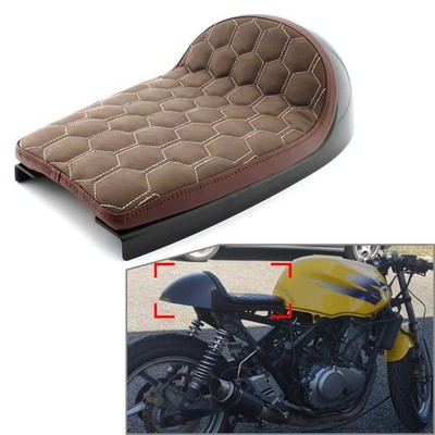 Cafe-Racer, Scrambler, SITZBANK, universal, sozius-geeignet Hellbraun