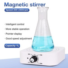 W601 Mini Magnetic Stirrer Mixer 1000ml Lab Perfume Agitator Machine 300-2000RPM