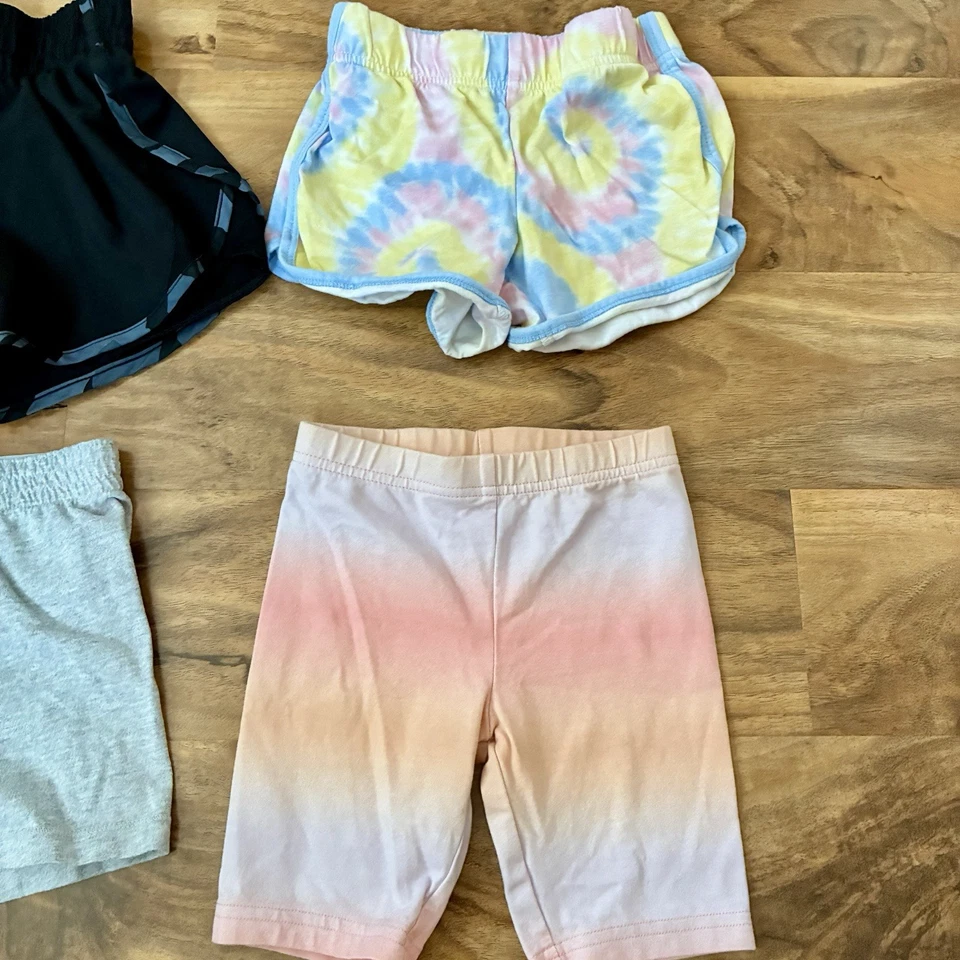 Lote de 5 Pantalones Cortos Pequeños Niñas Jóvenes - Wonder Nation Oshkosh Atléticos Talla 6/6X Foto 3 de 4