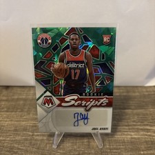 2021-22 Mosaic Rookie Scripts #24 Joel Ayayi Auto Washington Wizards JW1