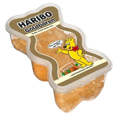 HARIBO DE Haribo Orso Dorato Ananas 450g in Scatola di Teddy