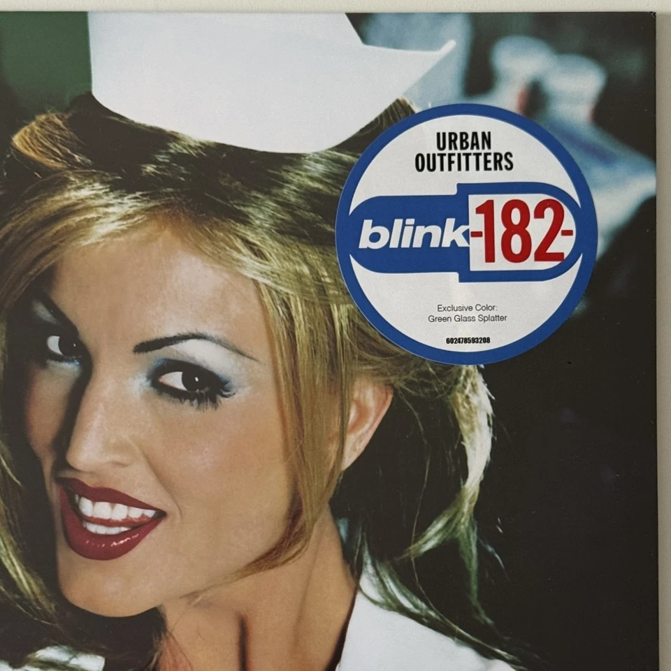 BLINK 182 ENEMA OF THE STATE URBAN OUTFITTERS EXCLUSIVE GREEN GLASS SPLATTER LP - Image 3 of 4